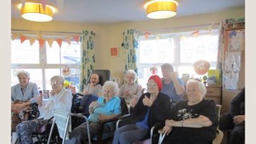 Sing-along fun at Mountain Ash care home